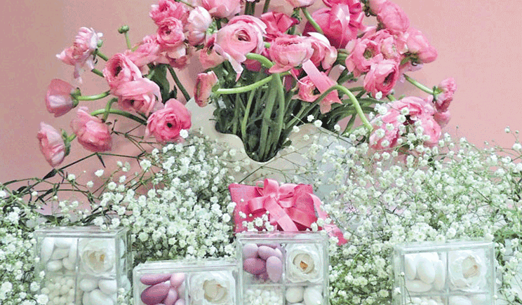 ranuncolo matrimonio rosa