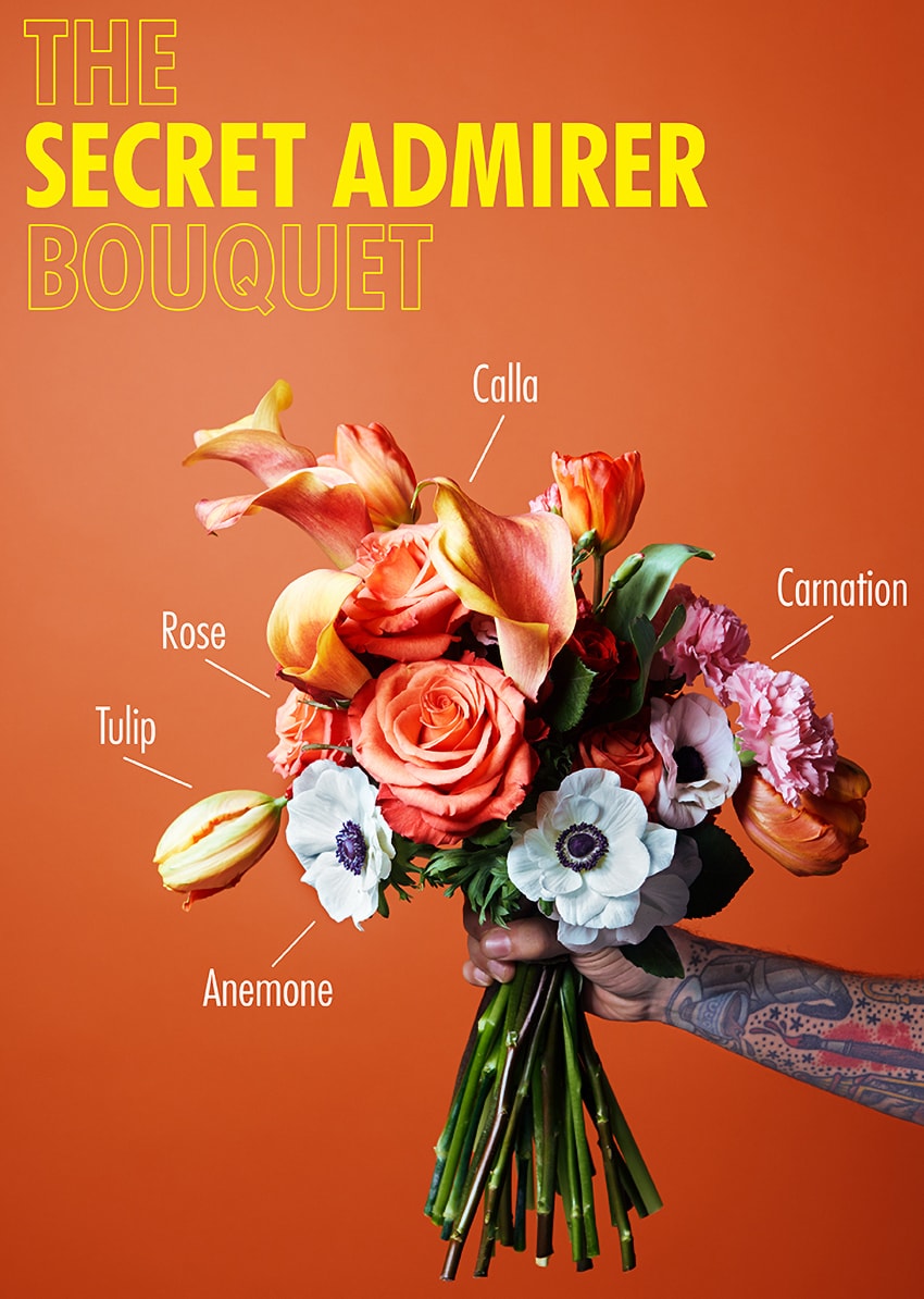 san valentino fiori bouquet secret admirer valentines foto copyright Foto Funnyhowflowersdothat.co.uk min