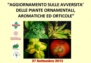 Venerdì 27 settembre 2013 incontro-dibattito sulle avversità delle piante ad Albenga (SV)