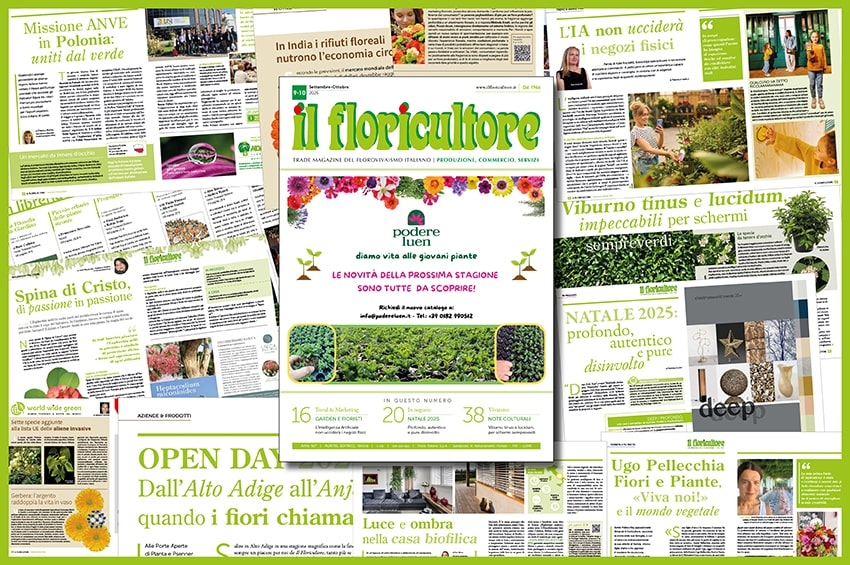 Il nuovo numero de Il Floricultore di Settembre-Ottobre 2025 è arrivato
