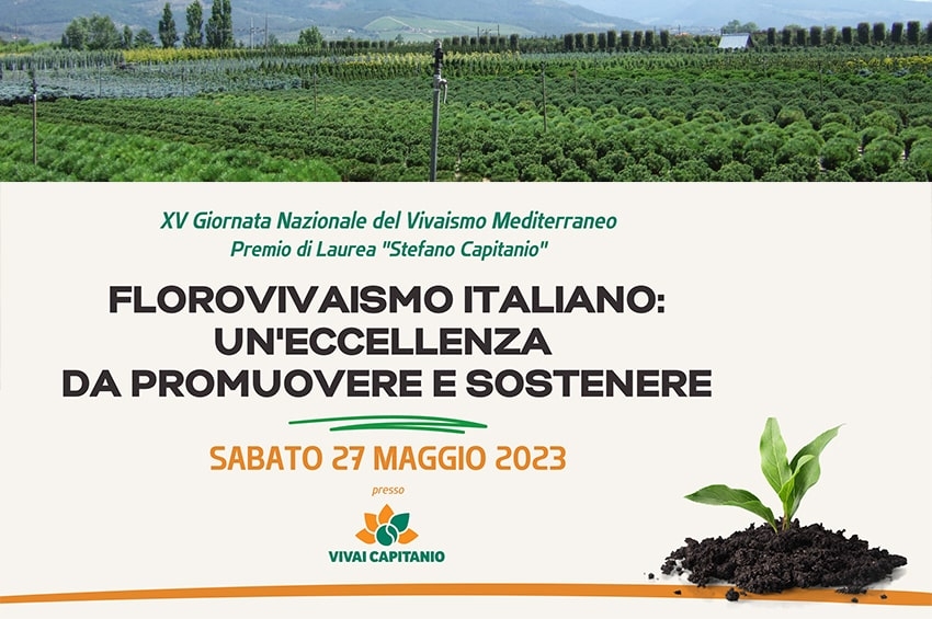 APPUNTAMENTI - Sabato 27 Maggio 2023 la 15ª Giornata Nazionale del Vivaismo Mediterraneo a Monopoli (BA)