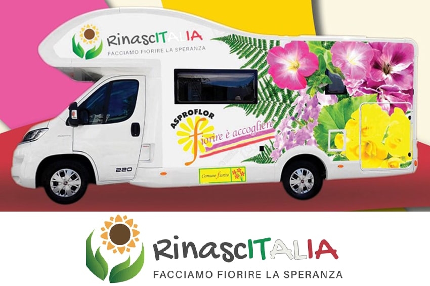 Asproflor, un camper per far rifiorire l’Italia