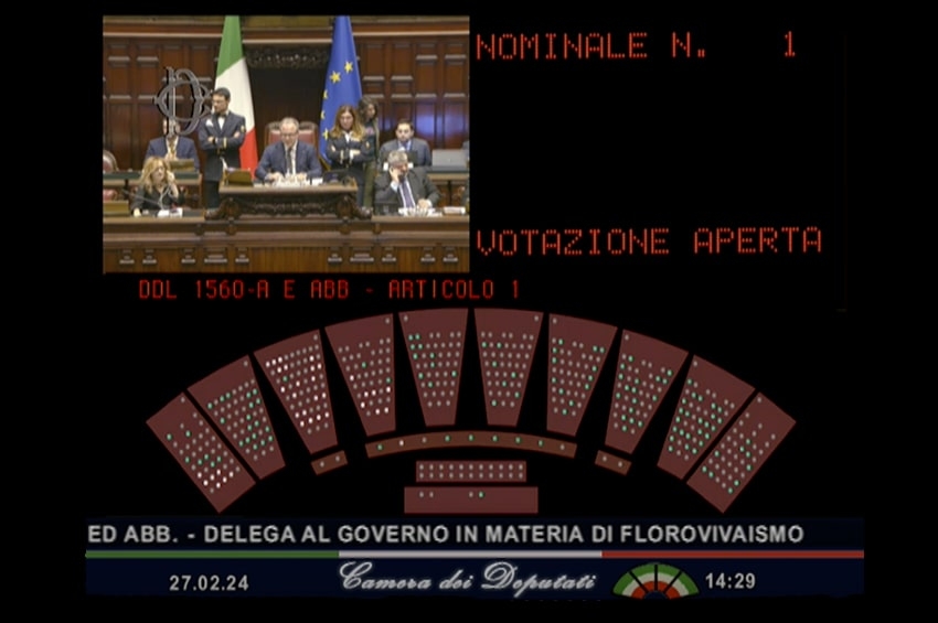 Approvato dalla Camera la Legge Delega al Governo in materia di florovivaismo